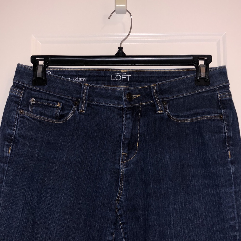 LOFT Modern Skinny Jeans Sz 8 Mid-Dark Wash